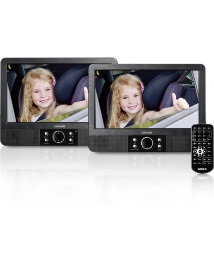 Lenco MES-404 - 9" Duo Portable DVD-spelers