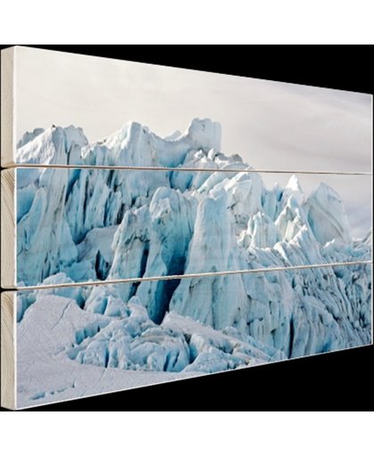 FotoCadeau.nl - Gletsjer berg  Hout 80x60 cm - Foto print op Hout (Wanddecoratie)