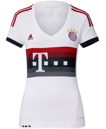 Adidas Voetbalshirt Uit Fc Bayern München Dames Maat Xxs
