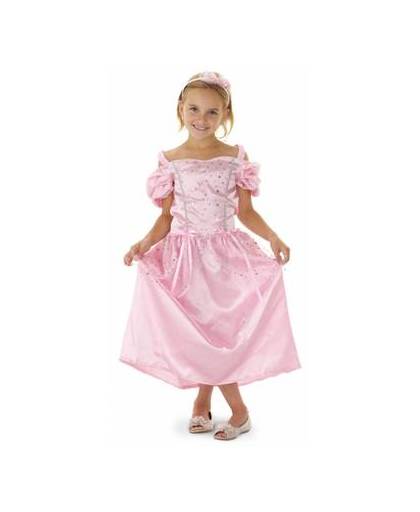Roze prinsessen jurk met haarband voor meisjes 3-5 jaar