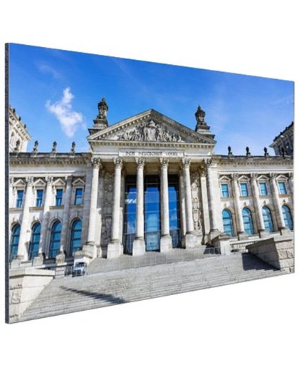 Dem Deutschen Volke op de reichstag Aluminium 180x120 cm - Foto print op Aluminium (metaal wanddecoratie)