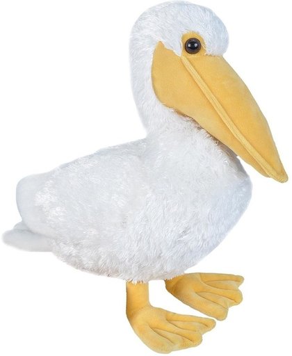 Pluche witte pelikaan knuffel 30 cm - knuffeldier
