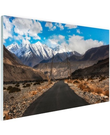 FotoCadeau.nl - Eindeloze weg richting de Himalaya Glas 60x40 cm - Foto print op Glas (Plexiglas wanddecoratie)
