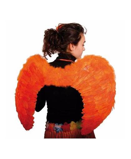 Oranje vleugels 80 x 56 cm