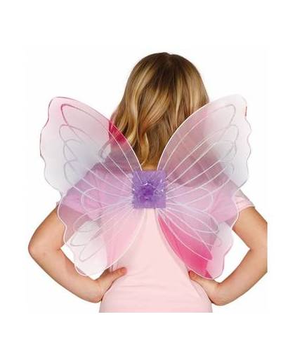 Roze vlinder vleugels voor kinderen