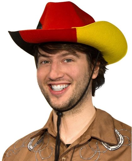 Duitsland cowboy supporter hoed - Verkleedhoofddeksel