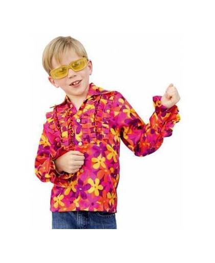 Hippie blouse met rouches voor kinderen 152