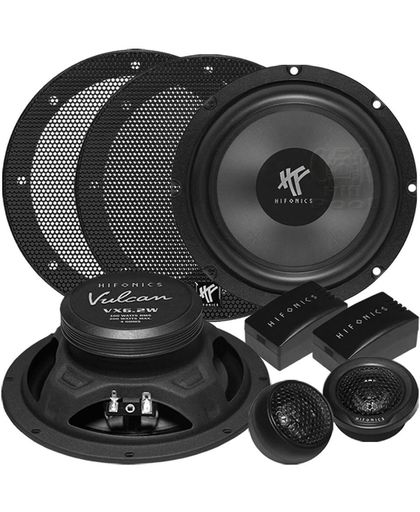 Hifonics VX-6.2E Speakerset 16,5cm Compo met losse tweeters - Inbouw 200watt