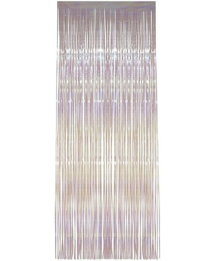 Folie deurgordijn transparant parelmoer 244 x 91 cm