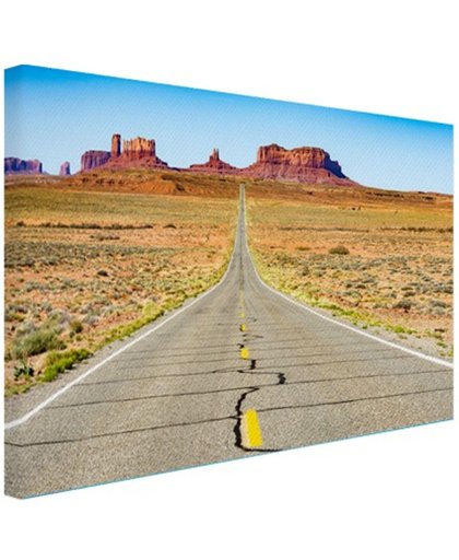 Route 163 Verenigde Staten Canvas 180x120 cm - Foto print op Canvas schilderij (Wanddecoratie)
