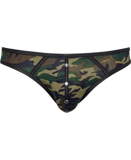 NEK – Ruige Camouflage Slip voor Mannen die Graag Verleiden met Mannelijke Vorm – Maat S - Camo
