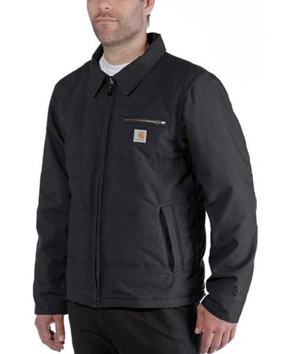 Carhartt Quick Duck Livingston Jacket Zwart Winterjas Heren Size : XL