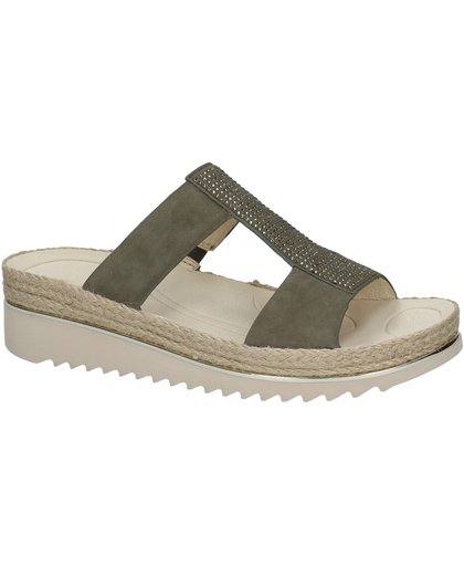 Gabor - 83720 - Comfort slippers - Dames - Maat 38 - Groen;Groene - 15 -Samtchevreau Oliv