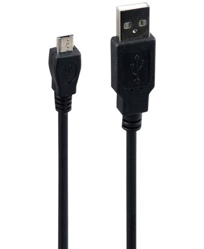 2x Zware kwaliteit Samsung Galaxy USB kabel. 2 meter 35 copper core laadsnoer zwart. 1 jaar garantie op breuk en werking.