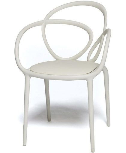 Qeeboo Loop Chair White met kussen Set van 2