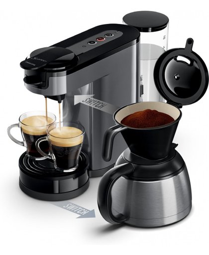 Senseo HD7892/29 koffiezetapparaat Vrijstaand Koffiepadmachine Grijs 1 l 7 kopjes