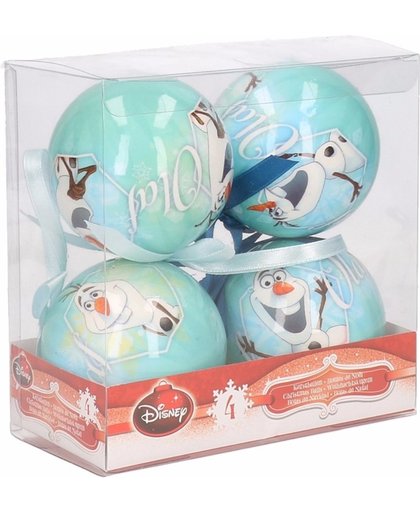 Kerstballen Frozen Olaf 4 stuks