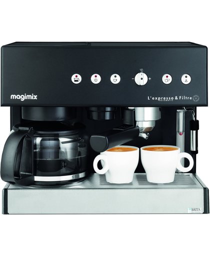Magimix 11422 Espresso & Filtre Automatic Combinatie Espressomachine - Zwart