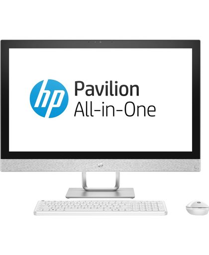 HP Pavilion 27-r088nd 2.4GHz i5-7400T Zevende generatie Intel® Core™ i5 27'' 1920 x 1080Pixels Wit Alles-in-één-pc