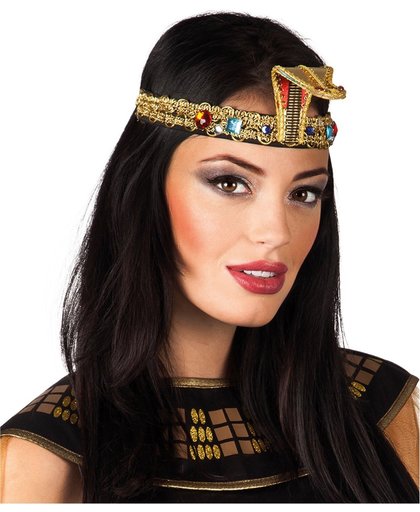 Egyptische hoofdband met nepjuweel voor volwassenen - Verkleedattribuut