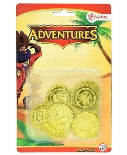 Gouden piraten speelgoed munten