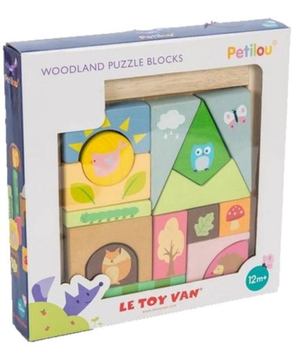 Le Toy Van Houten speelgoed Petilou Blokkenpuzzel - Hout