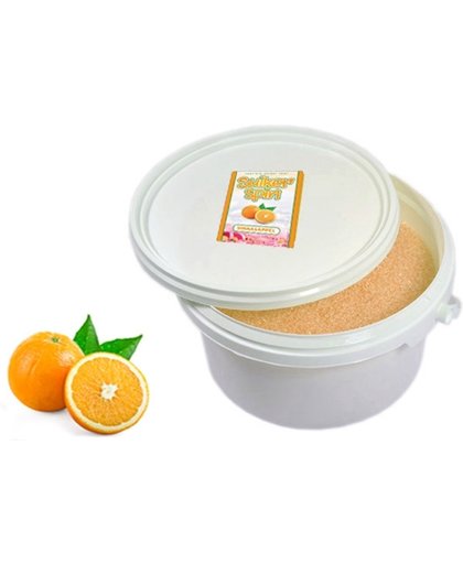 Suikerspinsuiker sinaasappel 1,5 KG in afsluitbaar emmertje