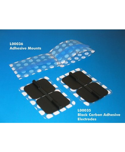 BioDerm koolstof elektroden - set met gelpads vervangingsplaatjes