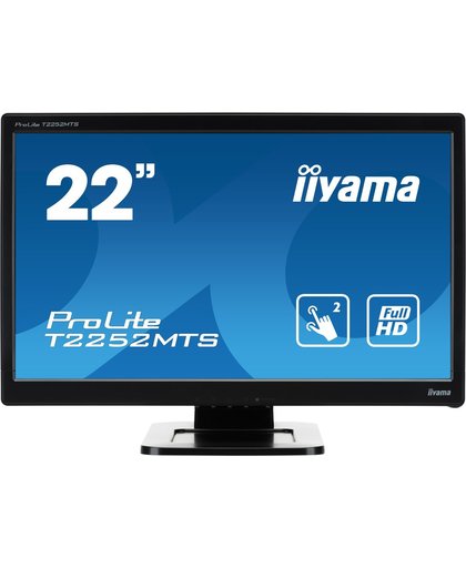 iiyama T2252MTS-3 touch screen-monitor 54,6 cm (21.5") 1920 x 1080 Pixels Zwart