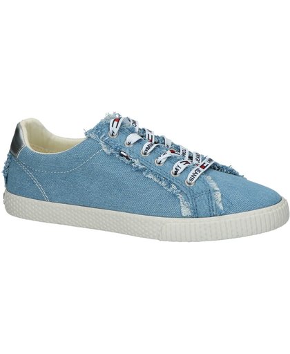 Tommy Hilfiger - Tommy Jeans Casual Denim Sneaker - Sneaker laag gekleed - Dames - Maat 39 - Blauw;Blauwe - 404 -Denim