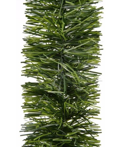 2x Kerstslinger dennen guirlande/ slinger groen 270 cm