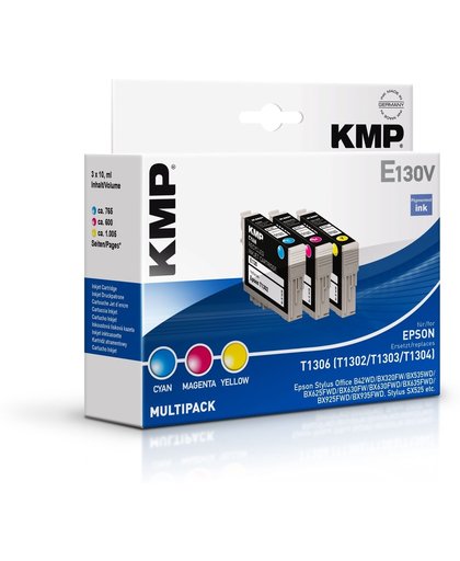 KMP E130V 10ml 1005pagina's Cyaan, Magenta, Geel inktcartridge