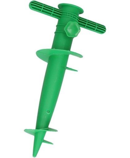 Groene parasolhouder / parasolboor - 30 cm - parasolvoet / parasolstandaard