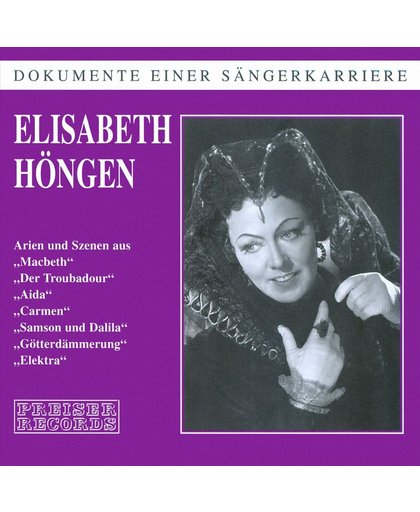 Elisabeth Hongen Sings Arias