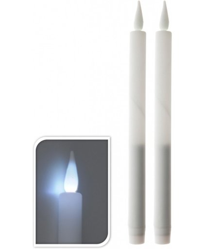 Witte LED kaarsen 2 stuks