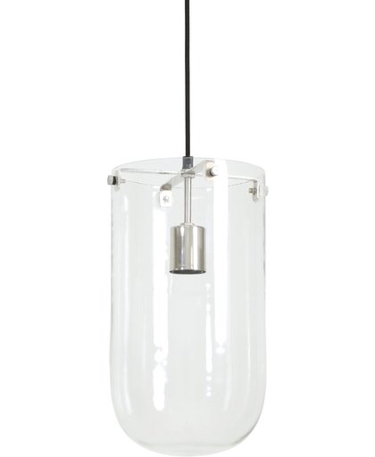 Light & Living Hanglamp MABLE - glas helder-nikkel - M