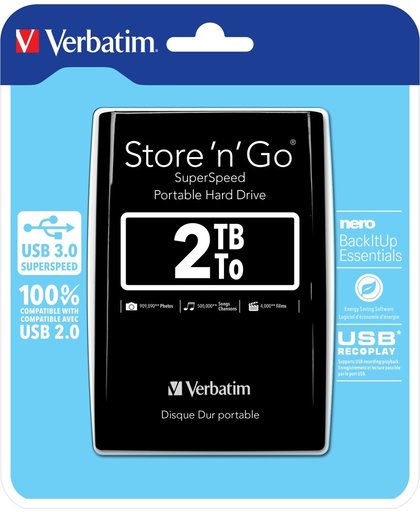Verbatim Store 'n' Go Portable - Externe harde schijf - 2 TB