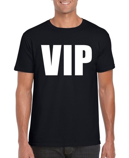 VIP tekst t-shirt zwart heren XL