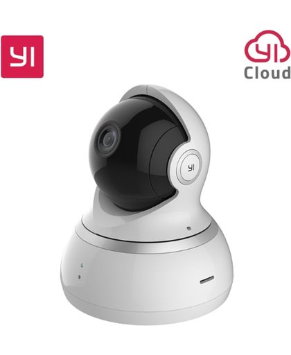 YI Dome Camera 360 Wifi beveiligingscamera 720p bediening via app, opslag lokaal of in cloud