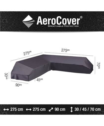 AeroCover platform loungesethoes 275x275x90xH30/45/70 cm - antraciet