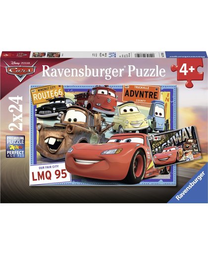 Ravensburger puzzel Disney Cars - Twee puzzels - 24 stukjes - kinderpuzzel