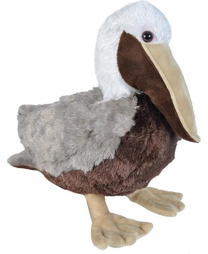 Pluche bruine pelikaan knuffel 30 cm - knuffeldier