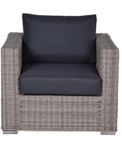 Garden Impressions - Tennessee lounge fauteuil - all weather - organic grey/antraciet