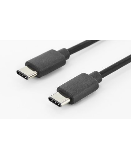 ASSMANN Electronic DK-300138-010-S USB-kabel 1 m USB C Mannelijk Zwart