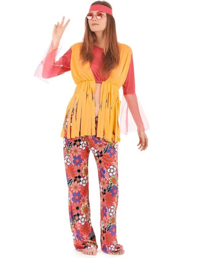 Hippie kostuum voor vrouwen  - Verkleedkleding - Medium