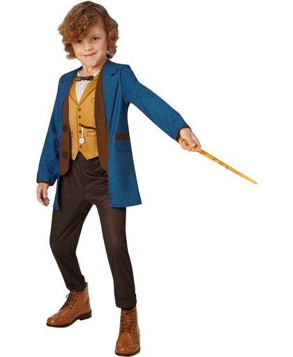Luxe Fantastic Beasts Newt Scamander kostuum voor kinderen
