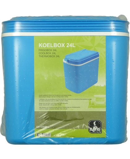 Koelbox 24Ltr Blauw/Wit
