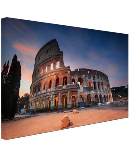 Colosseum in de nacht Canvas 180x120 cm - Foto print op Canvas schilderij (Wanddecoratie)