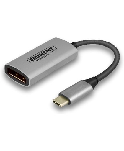 Eminent AB7873 video kabel adapter 0,096 m USB C DisplayPort Zwart, Grijs