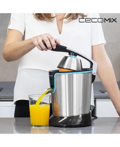 Cecomix Adjust Black 4077 160W Stalen Elektrische Fruitpers Met Hendel 160 W